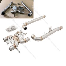 For Triumph Bonneville T120 T100 Gold Line Mid Link Exhaust X-Pipe Escape Slip