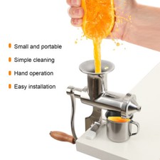 Stainless Steel Manual Wheatgrass Juicer Fruit Vegetable Juicer Hand Extractor