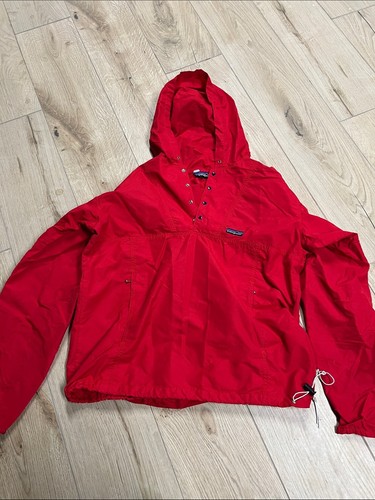Patagonia red hooded pullover - red,