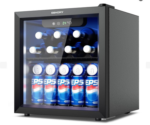 Beer fridge with glass door - fridge,