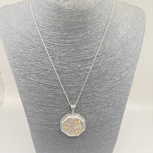 Antique 925 silver gold - &,