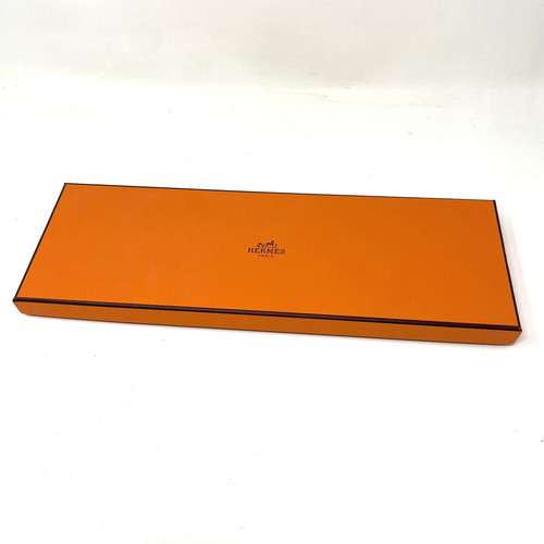 Hermes tie orange empty gift - tie,