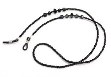 Glass Cord Black Bead Glasses Straps Spectacle Holder Sunglasses String Lanyard