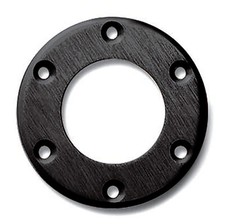 Sparco Steering Wheel Ring Horn Button Cover Anodized Black Aluminium 6-Hole Hub