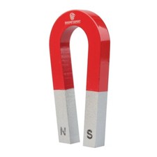 Alnico Horseshoe Magnet for Science & Education - 1kg Pull - 75mm x 39mm