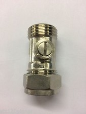 15mm x 1/2" MALE IRON FLAT FACED  ISOLATING BALLOFIX VALVE TO FIT FLEXI TAP CONS