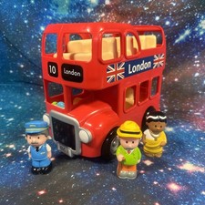 ELC Happyland Red London  Double Decker Bus ( Working Sounds) figures