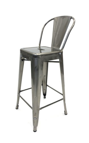 Silver tolix counter - silver,