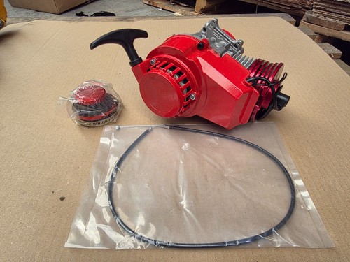 Red 50cc stroke race engine - red, 2-stroke
