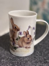 Dunoon Stoneware Mug Rabbit Design by Richard Partis Scotland Wildlife Bunny