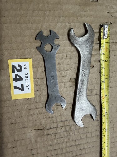 Vintage lawnmower spanner - lawnmower,