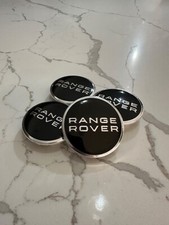 SET OF 4 Range Rover Wheel Center Hub Caps Land Rover Supercharged Black HSE