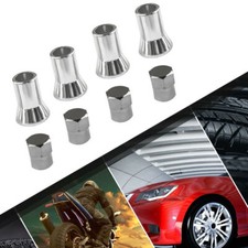 24Pcs Chrome Car Tire Wheel Tyre Valve Stem Hex Caps Sleeve Cover Vehicle Parts