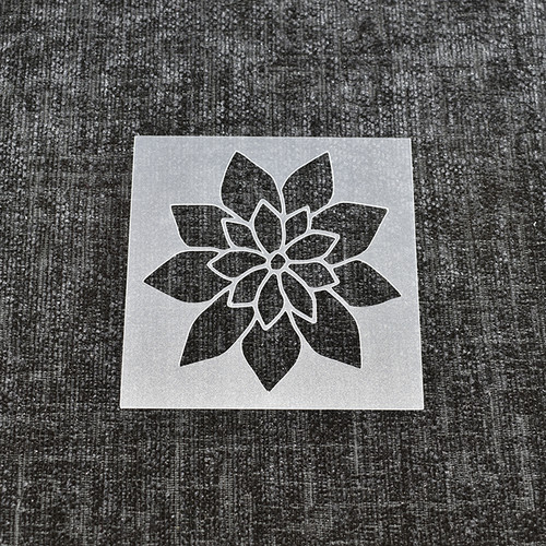 Flower stencil design - flower,