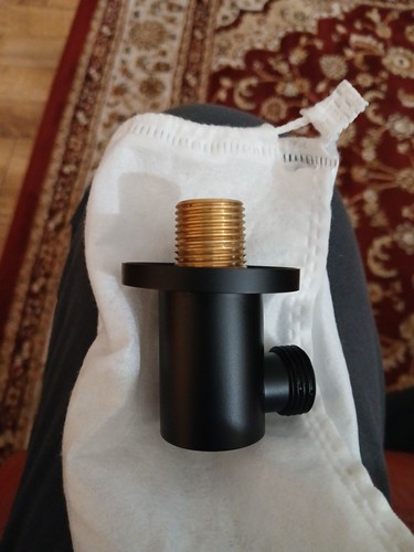 Shower elbow matte black - shower,