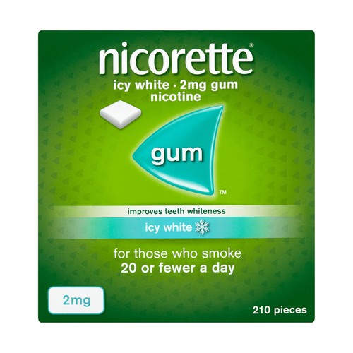 Nicorette 2mg icy white - nicorette,