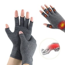 Fingerless Anti Arthritis Compression Gloves Cure Pain Relief Brace Hand Support
