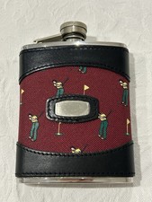 Vintage Hip Flask Golf Design