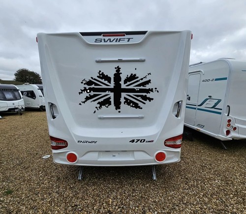 Union jack van camper - 1x,