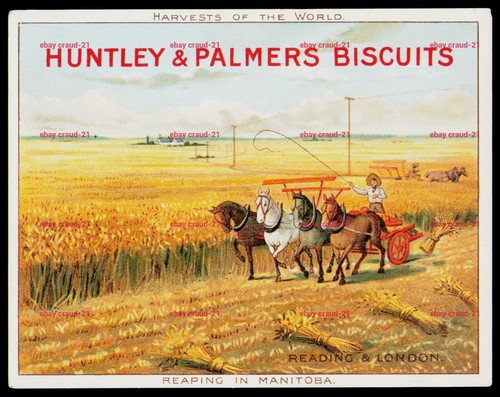 Huntley palmers trade card - trade,