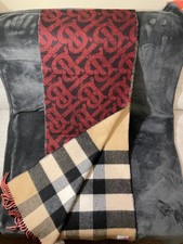 Burberry Scarf  100% cashmere Large Size double face 