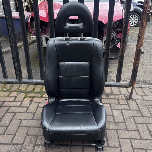 Front left black leather - front,