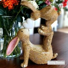 Kissing Bunny Rabbit White