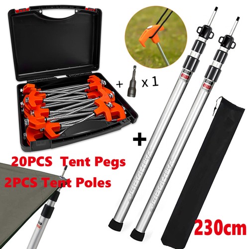 20pc screw tent pegs - in,