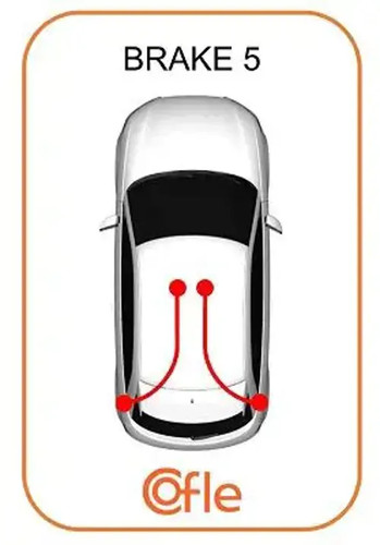 Handbrake cable left rear - left,