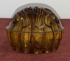 Vintage 19 Hole Amber glass