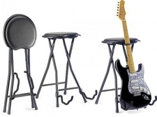 Stagg GIST-300 Guitar Stool and Stand Musician Band Studio Seat 