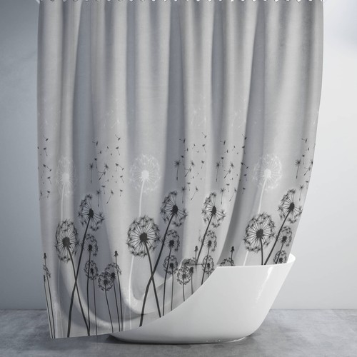 Bathroom fabric shower curtain - fabric,