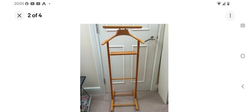 Vintage wooden valet stand - ,