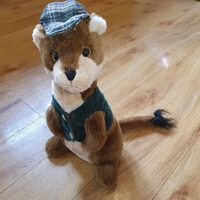 Dora Designs Doorstop Otter Plush Cute Waitcoat And Hat Rare IMPERFECT 