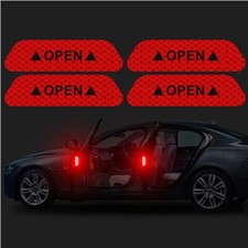 4PCS Red Reflective Tape Open