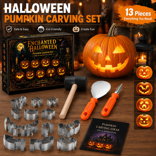 Pumpkin carving set 430 - pumpkin,