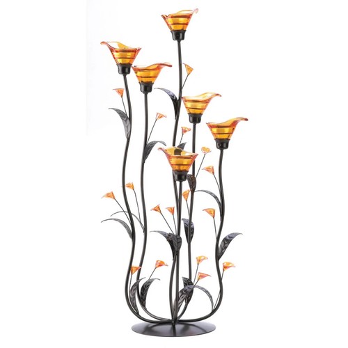 Black and orange iron - black, glass