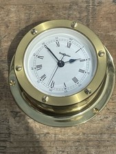Vintage Sowester Hechinger  Ship’s, Yacht, Boat, Bulkhead Clock. Great Quality.