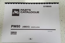 YAMAHA PW80 4BCC EUROPE JAPAN PARTS MANUAL PRINTED COMB BOUND
