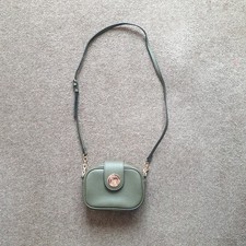 Dune Handbag Olive Green Cross Body Mini Bag Side Bag With Gold Detail Good Cond