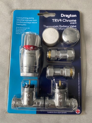 Drayton trv4 straight - , chrome
