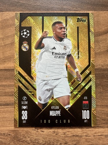 Kylian mbappe 100 club topps - mbappe,