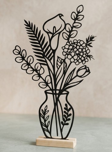Minimalist acrylic flower - minimalist,
