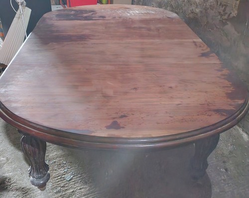 Huge vintage mahogany dining - mahogany,