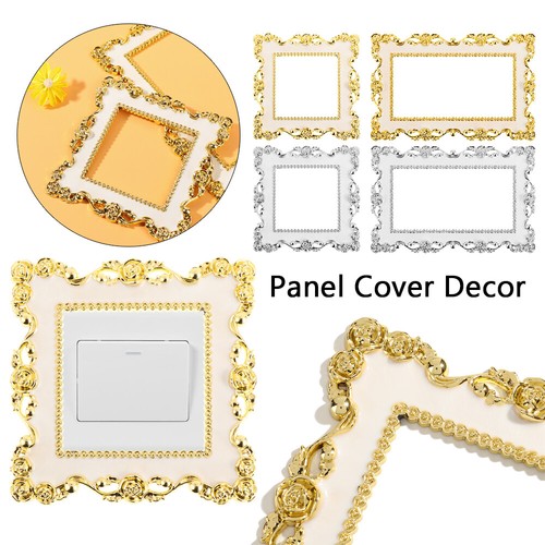 Gold silver light switch cover - light,