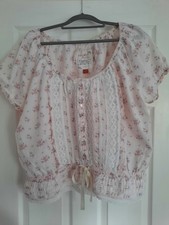 PINK FLORAL TOP Size 18 FALMER