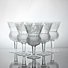 Set of six Edinburgh Crystal