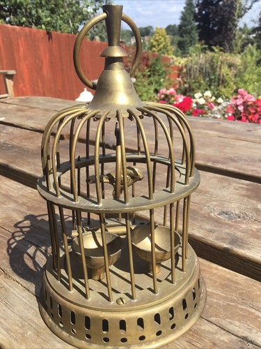 Vintage miniature brass - vintage, bird