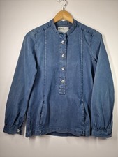 MHL Margaret Howell Women’s Chambray Smock Shirt XS Blue British Minimalist