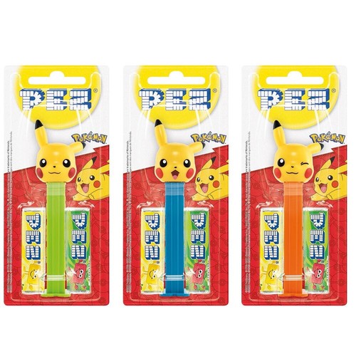 Pez pokémon pikachu set 3 - pez,